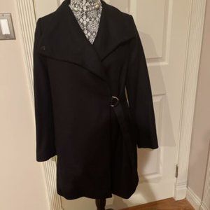 BRAND NEW Zara Manteco Black Wool Coat (Size XS)
